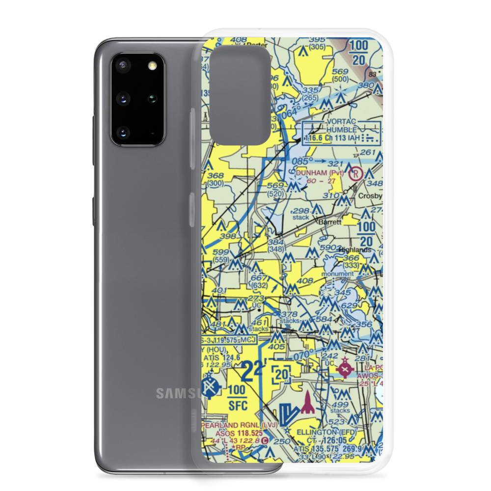 Skyhaven Airport (8TX7) VFR Sectional Samsung Case Samsung Galaxy S20 Plus model shown