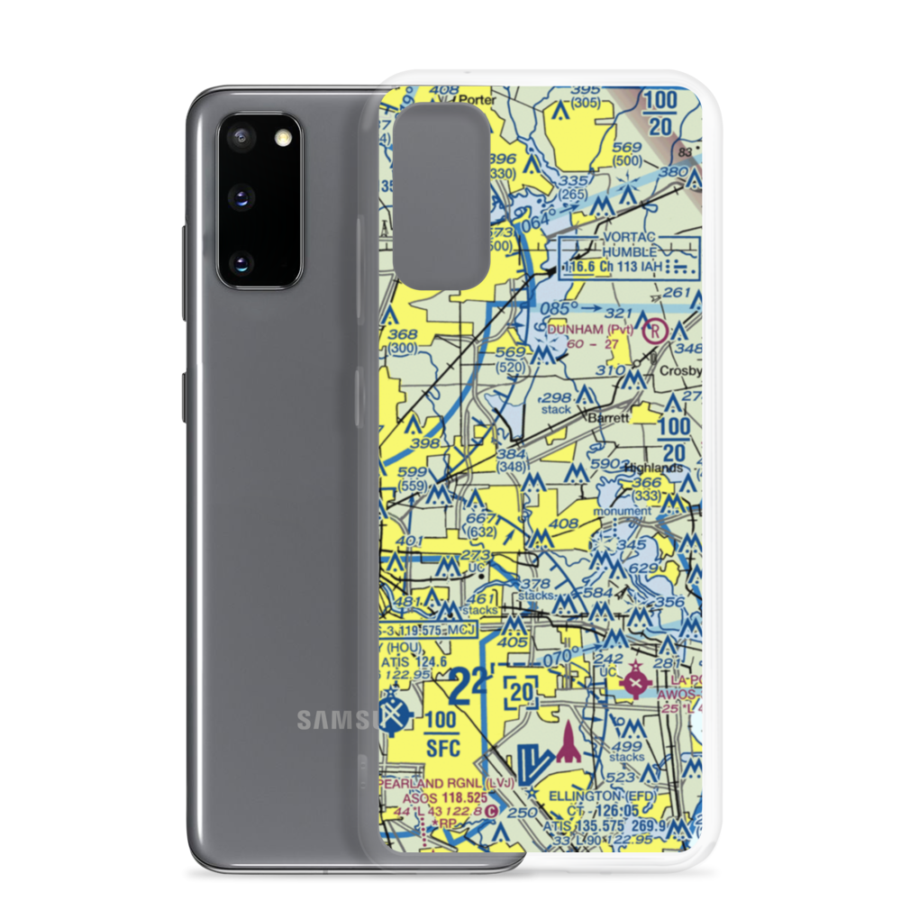 Skyhaven Airport (8TX7) VFR Sectional Samsung Case Samsung Galaxy S20 model shown