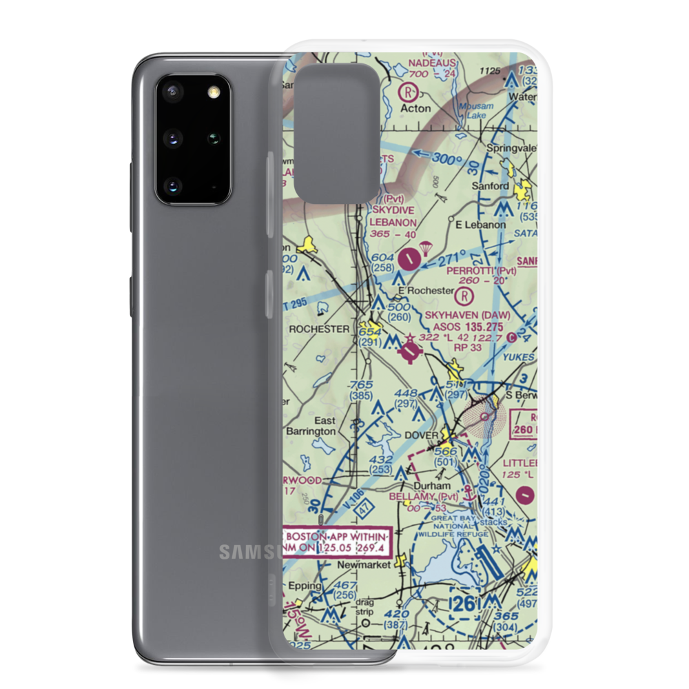 Skyhaven Airport (DAW) VFR Sectional Samsung Case Samsung Galaxy S20 Plus model shown