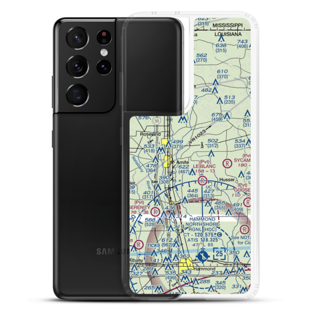 Skyline Airpark (9LA9) VFR Sectional Samsung Case Samsung Galaxy S21 Ultra model shown