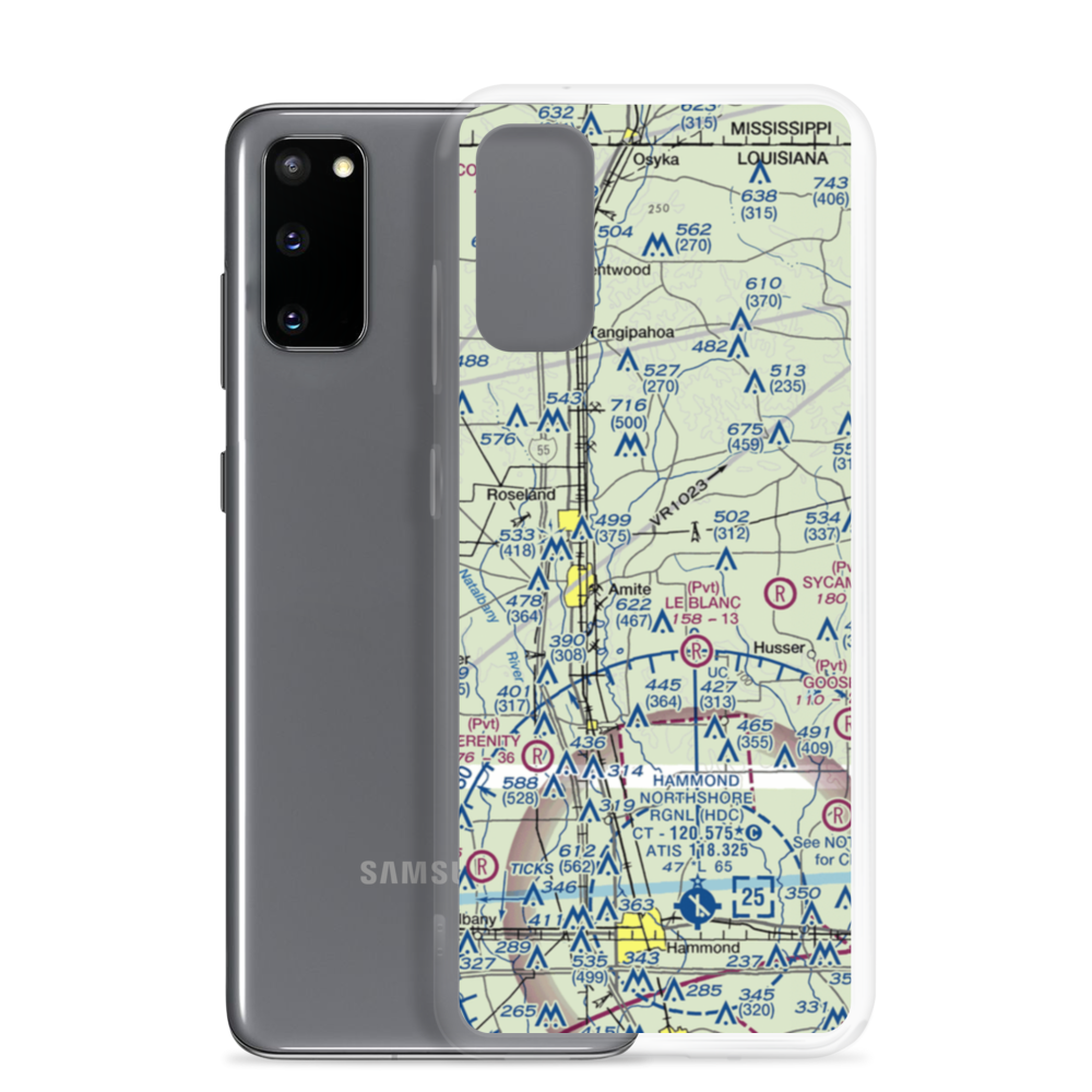 Skyline Airpark (9LA9) VFR Sectional Samsung Case Samsung Galaxy S20 model shown
