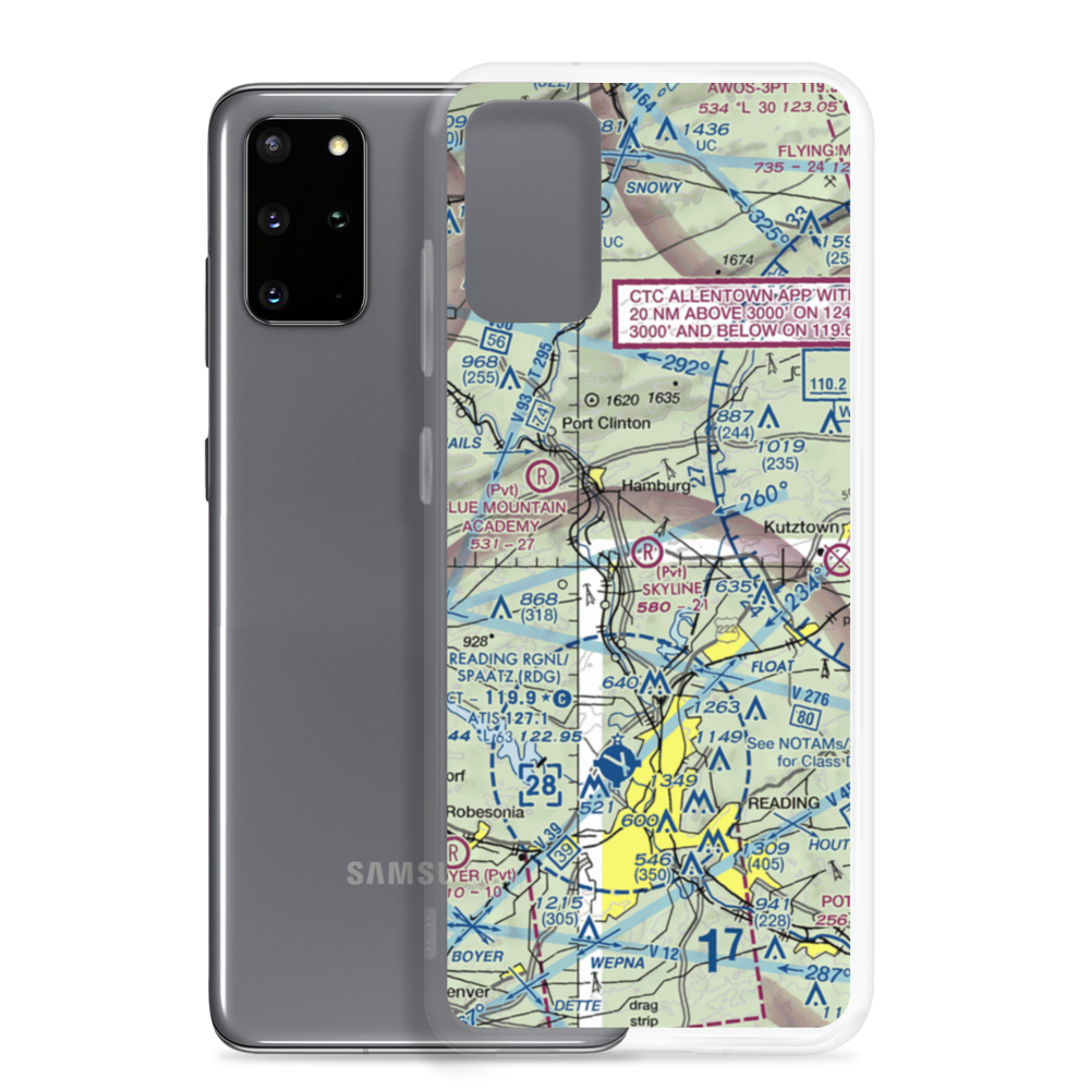 Skyline Airstrip (PN50) VFR Sectional Samsung Case Samsung Galaxy S20 Plus model shown