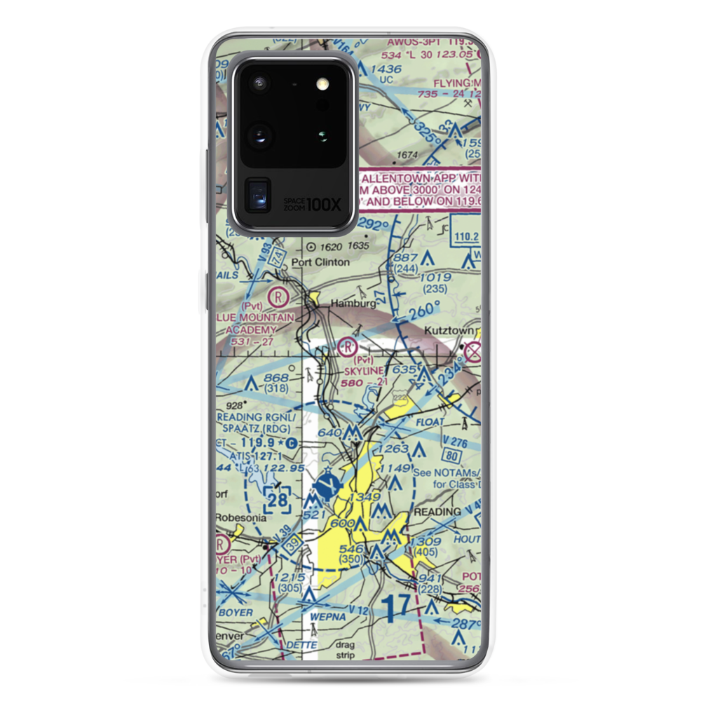Skyline Airstrip (PN50) VFR Sectional Samsung Case Samsung Galaxy S20 Ultra model shown