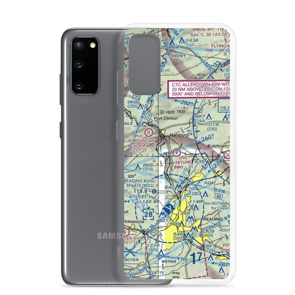 Skyline Airstrip (PN50) VFR Sectional Samsung Case Samsung Galaxy S20 model shown