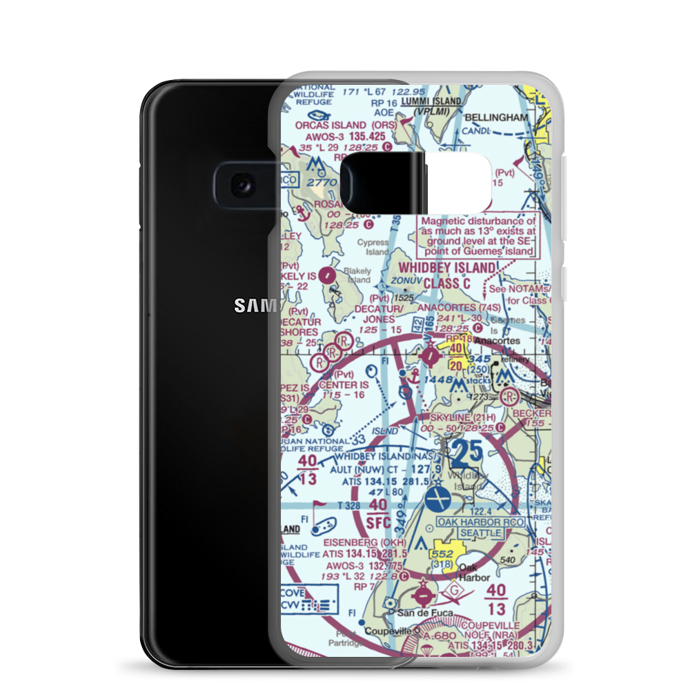 Skyline Seaplane Base (21H) VFR Sectional Samsung Case Samsung Galaxy S10e model shown