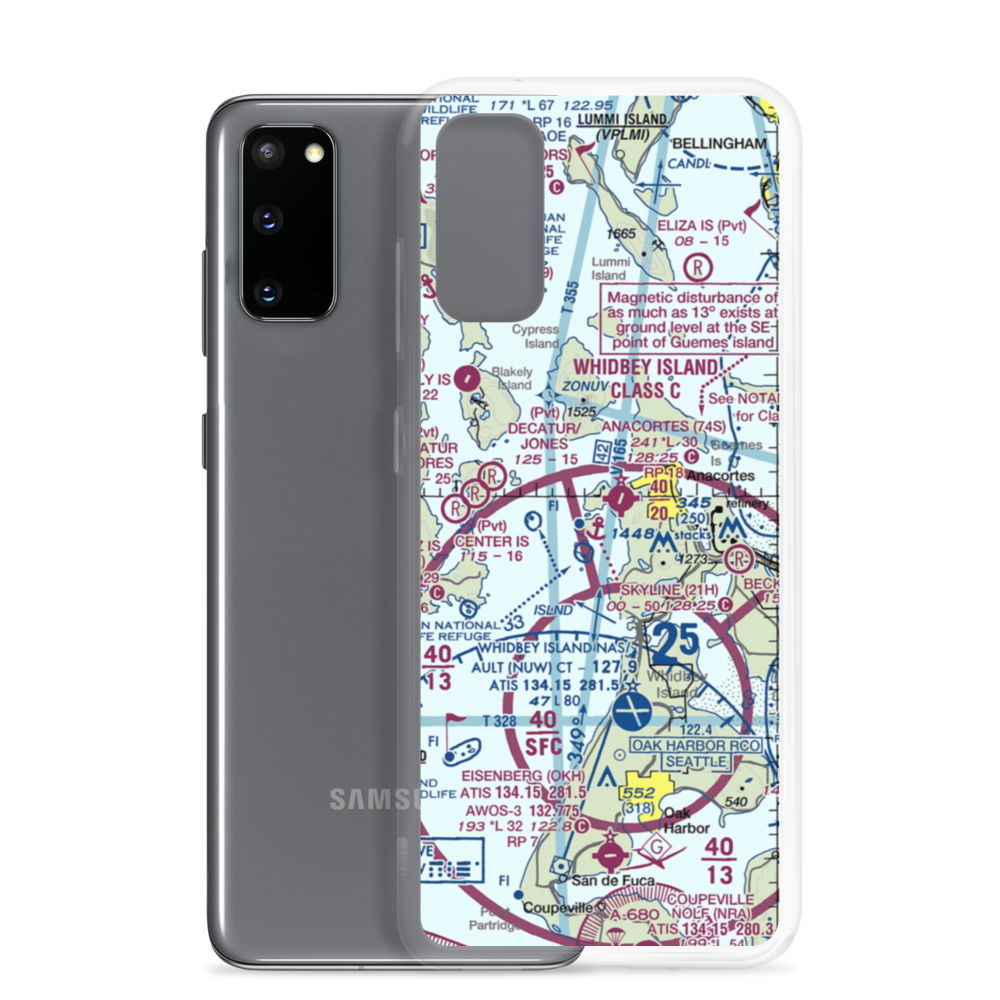 Skyline Seaplane Base (21H) VFR Sectional Samsung Case Samsung Galaxy S20 model shown