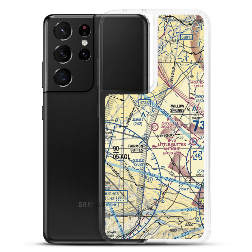 Skyotee Ranch Airport (CL74) VFR Sectional Samsung Case Samsung Galaxy S21 Ultra model shown