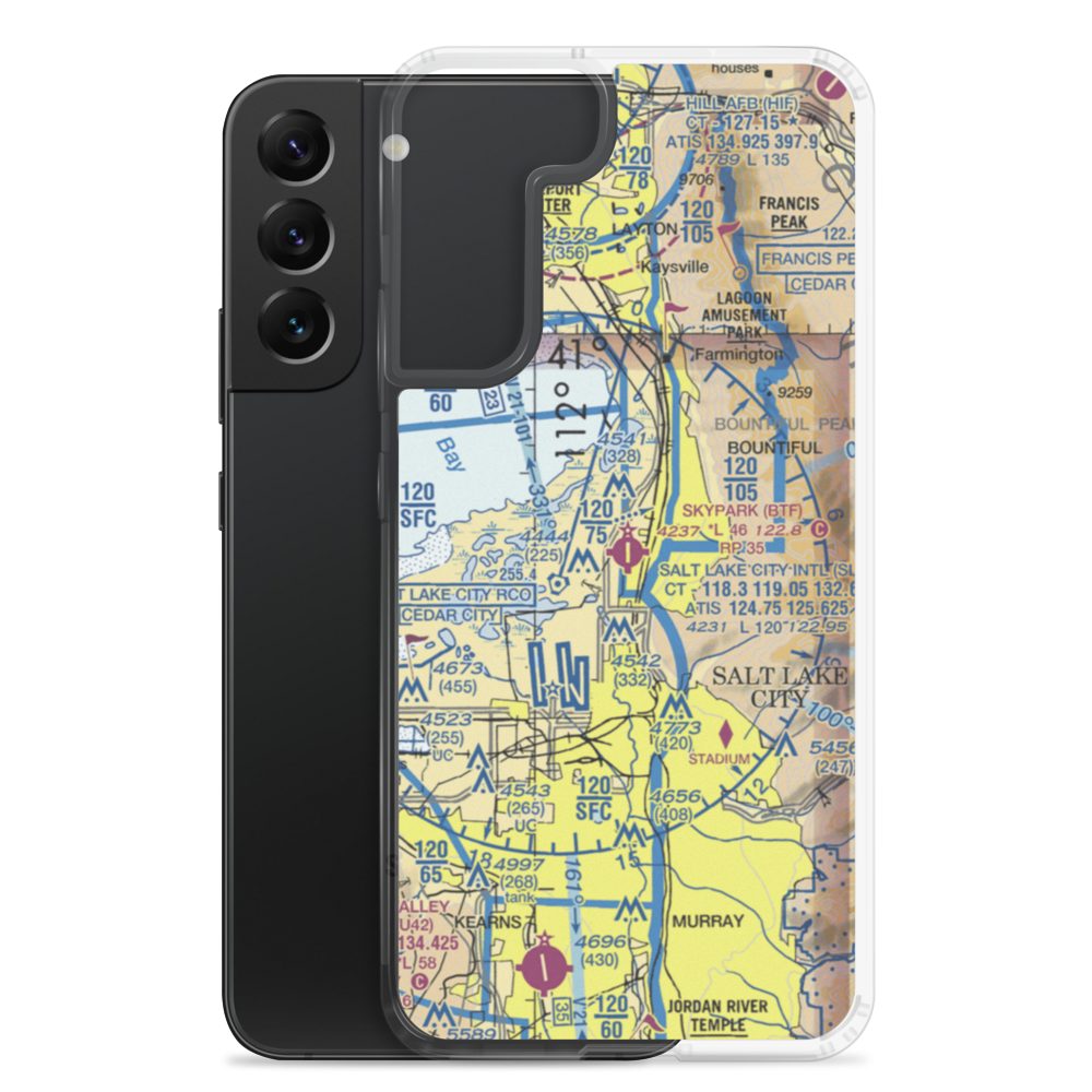 Skypark Airport (BTF) VFR Sectional Samsung Case Samsung Galaxy S22 Plus model shown