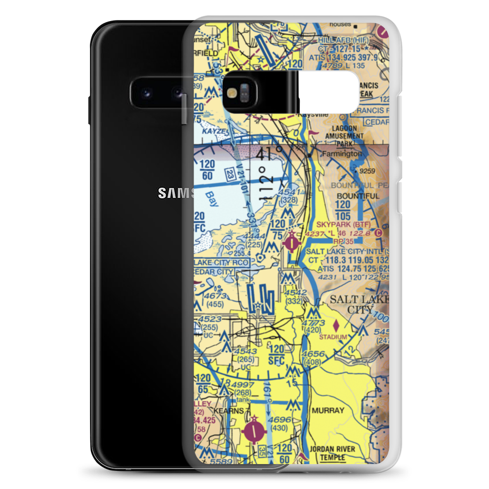 Skypark Airport (BTF) VFR Sectional Samsung Case Samsung Galaxy S10+ model shown