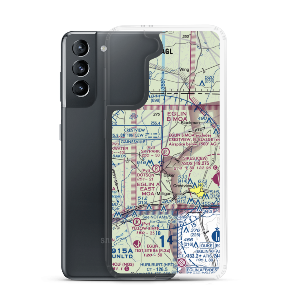 Skypark Estates Owners Assoc Airport (18FD) VFR Sectional Samsung Case Samsung Galaxy S21 model shown