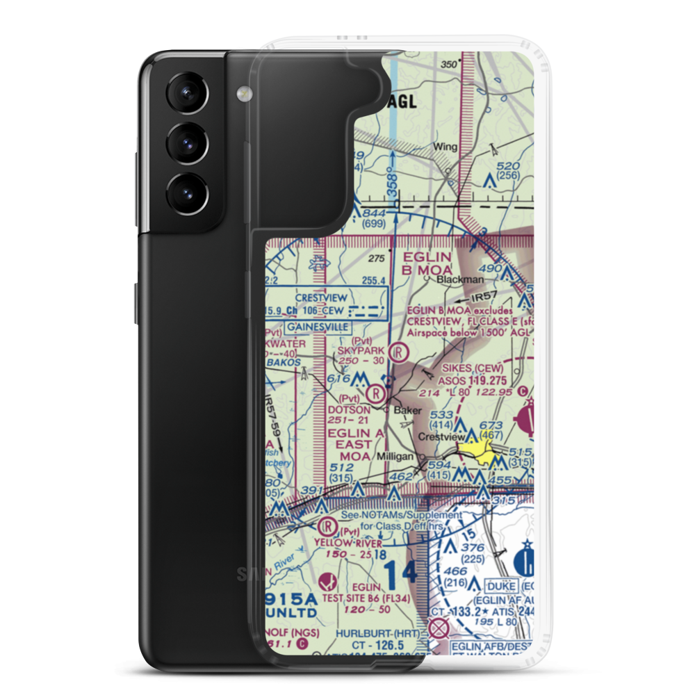 Skypark Estates Owners Assoc Airport (18FD) VFR Sectional Samsung Case Samsung Galaxy S21 Plus model shown