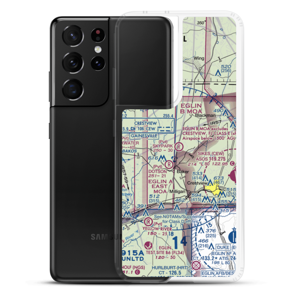 Skypark Estates Owners Assoc Airport (18FD) VFR Sectional Samsung Case Samsung Galaxy S21 Ultra model shown