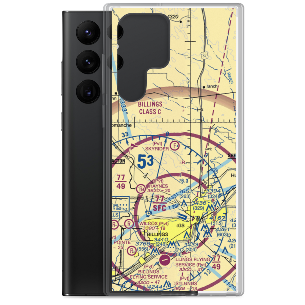 Skyrider Ultralightport (1MT2) VFR Sectional Samsung Case Samsung Galaxy S22 Ultra model shown