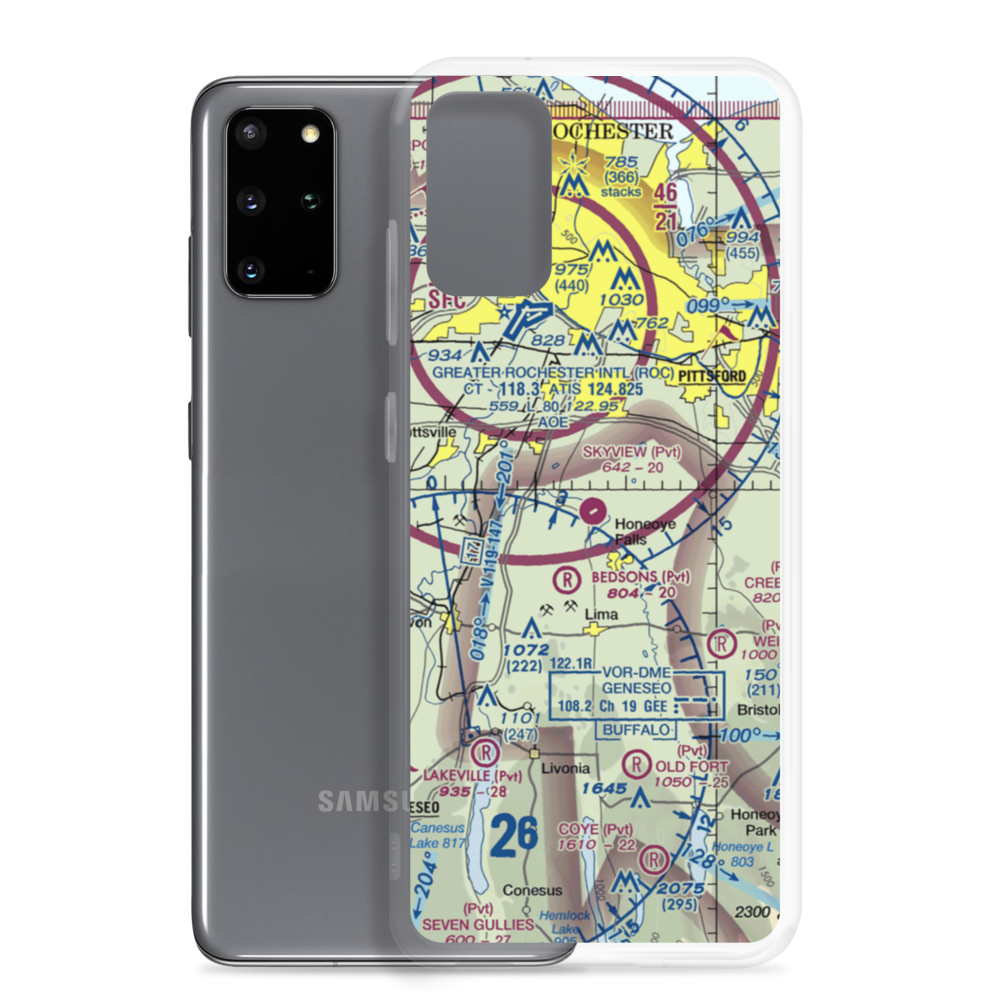 Skyview Airport (84NY) VFR Sectional Samsung Case Samsung Galaxy S20 Plus model shown