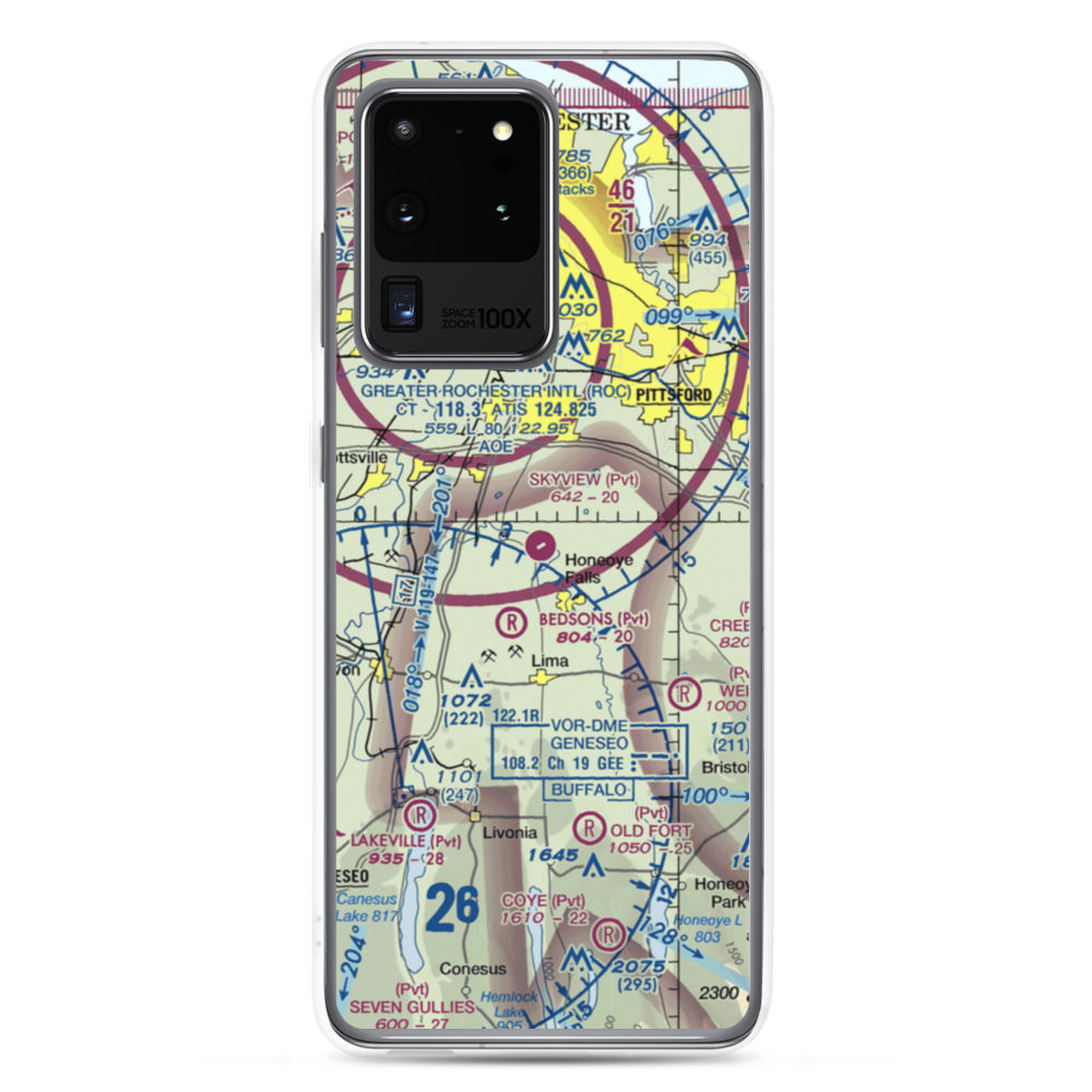Skyview Airport (84NY) VFR Sectional Samsung Case Samsung Galaxy S20 Ultra model shown