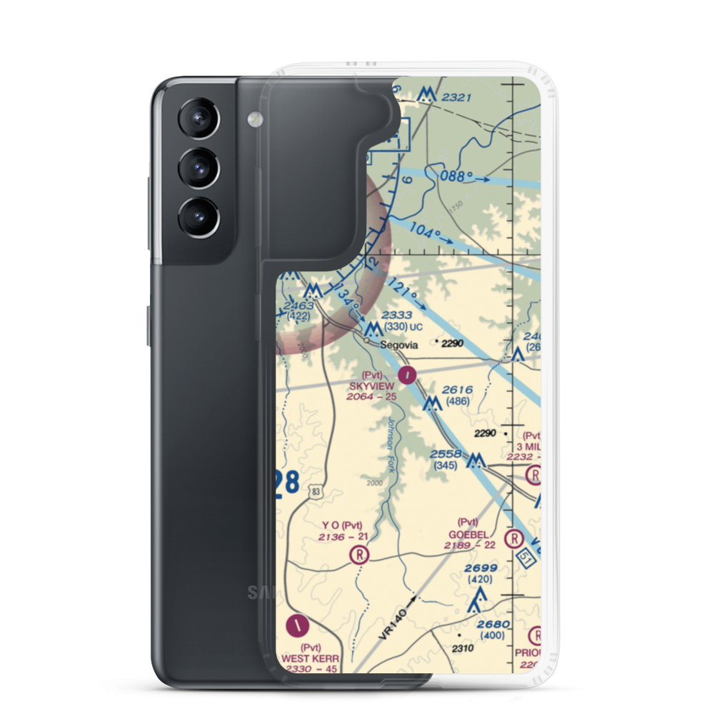 Skyview Ranch Airport (7TA6) VFR Sectional Samsung Case Samsung Galaxy S21 model shown