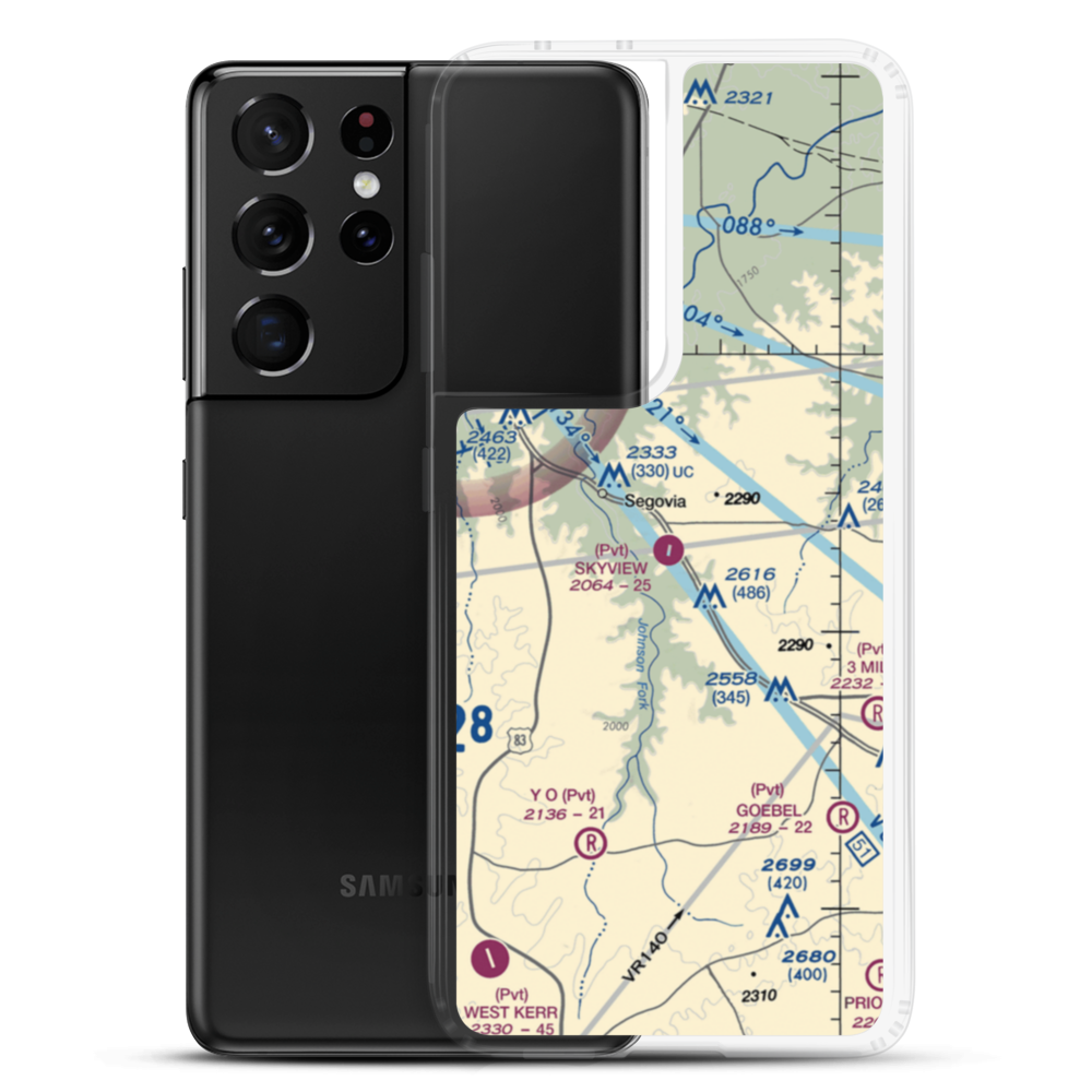 Skyview Ranch Airport (7TA6) VFR Sectional Samsung Case Samsung Galaxy S21 Ultra model shown