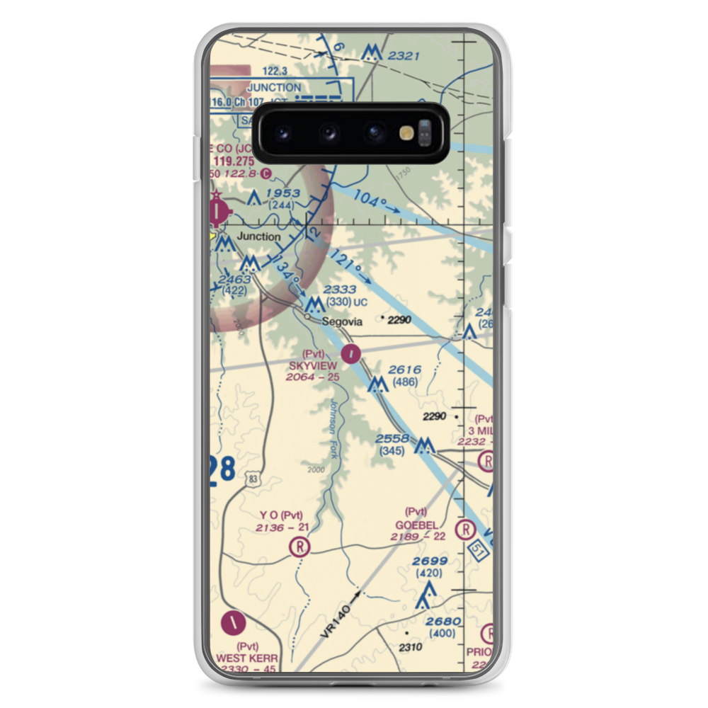 Skyview Ranch Airport (7TA6) VFR Sectional Samsung Case Samsung Galaxy S10+ model shown