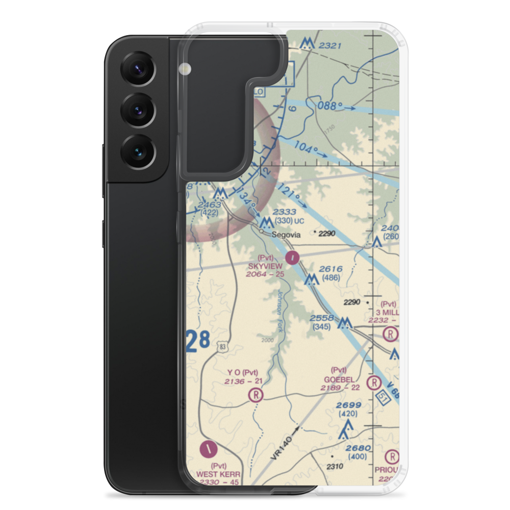 Skyview Ranch Airport (7TA6) VFR Sectional Samsung Case Samsung Galaxy S22 Plus model shown