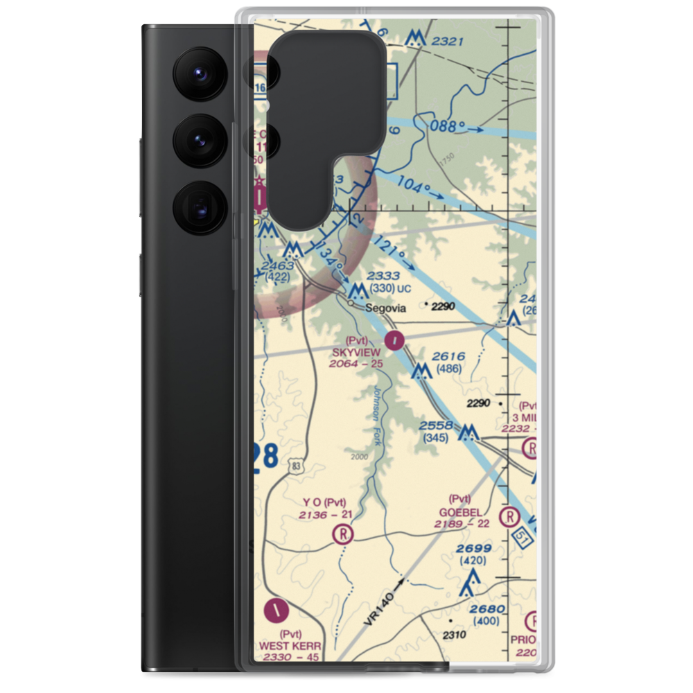 Skyview Ranch Airport (7TA6) VFR Sectional Samsung Case Samsung Galaxy S22 Ultra model shown