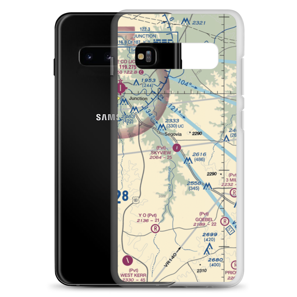 Skyview Ranch Airport (7TA6) VFR Sectional Samsung Case Samsung Galaxy S10+ model shown
