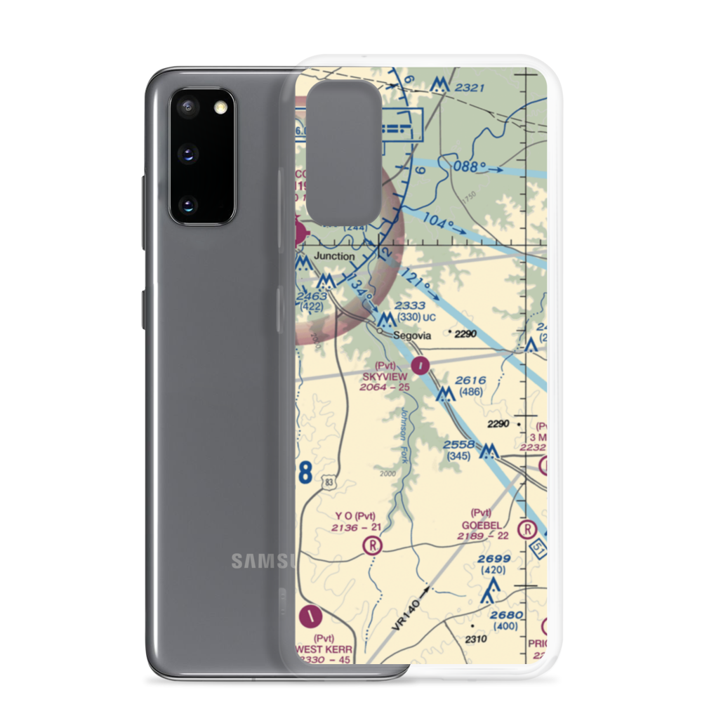 Skyview Ranch Airport (7TA6) VFR Sectional Samsung Case Samsung Galaxy S20 model shown