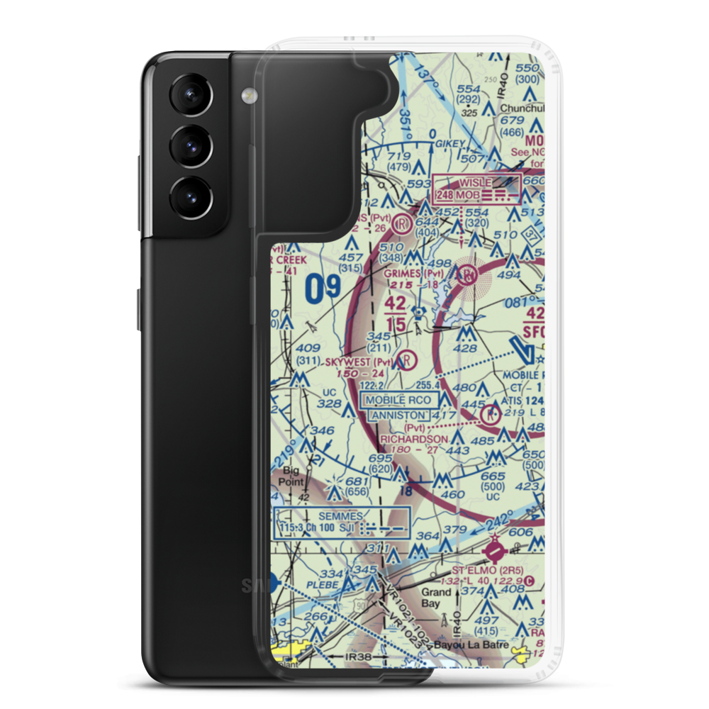 Skywest Airpark (62AL) VFR Sectional Samsung Case Samsung Galaxy S21 Plus model shown
