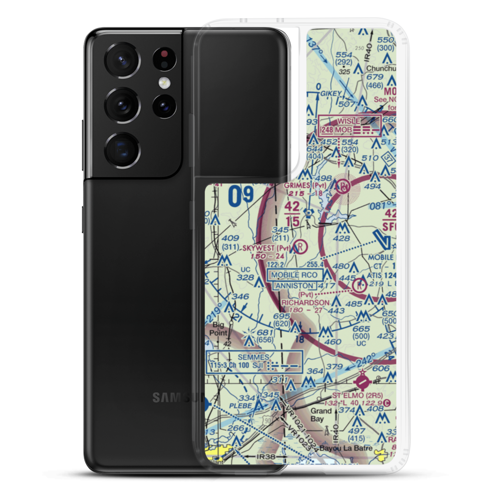 Skywest Airpark (62AL) VFR Sectional Samsung Case Samsung Galaxy S21 Ultra model shown