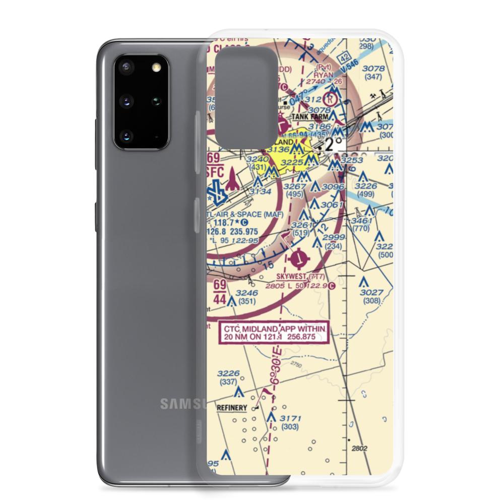 Skywest Inc Airport (7T7) VFR Sectional Samsung Case Samsung Galaxy S20 Plus model shown