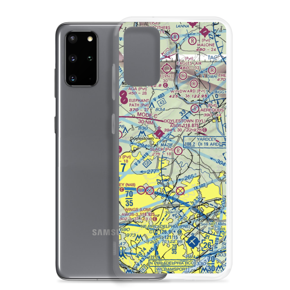 Slack Airport (18PA) VFR Sectional Samsung Case Samsung Galaxy S20 Plus model shown