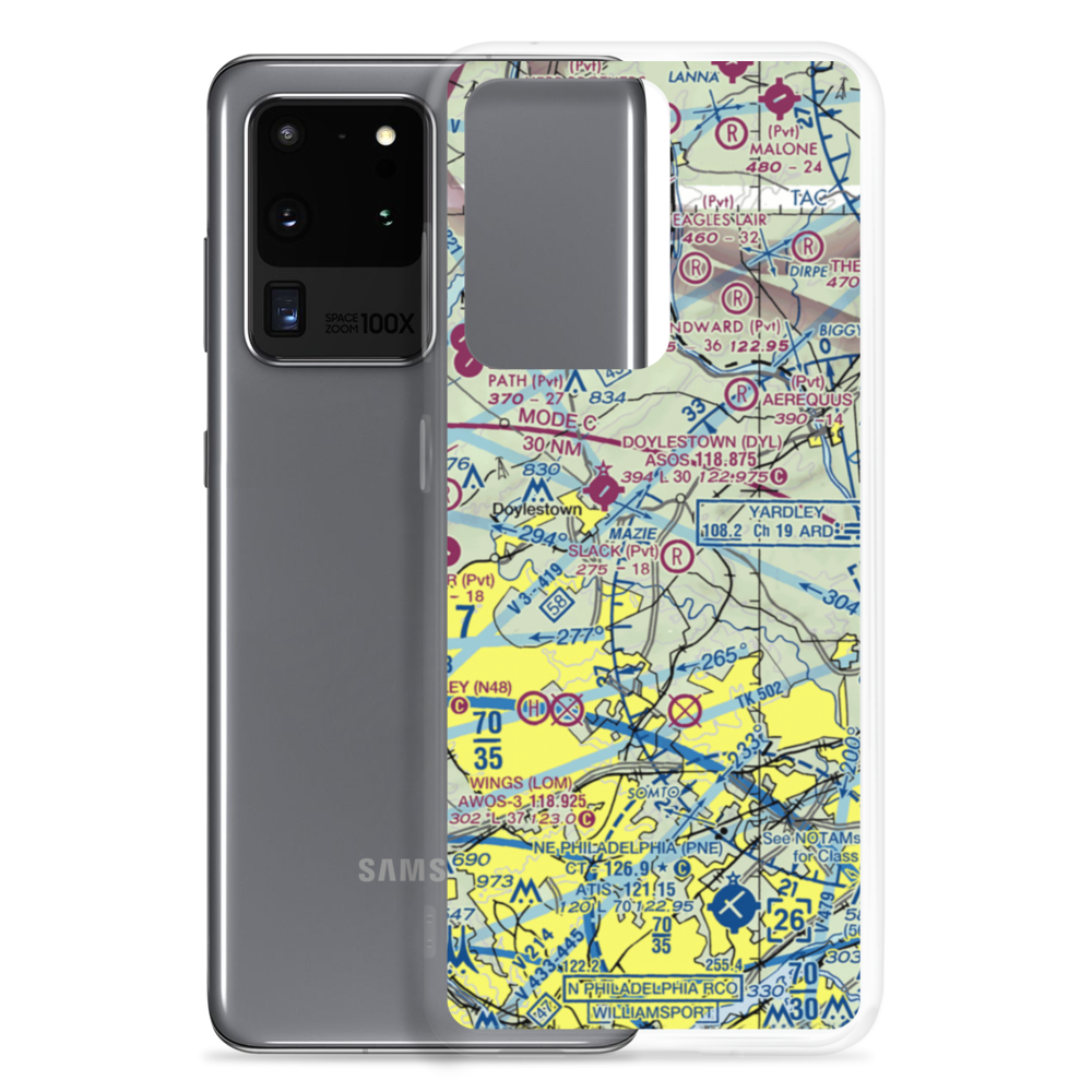 Slack Airport (18PA) VFR Sectional Samsung Case Samsung Galaxy S20 Ultra model shown