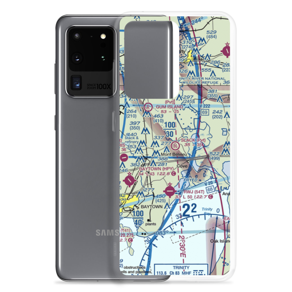 Slack Airport (4TX0) VFR Sectional Samsung Case Samsung Galaxy S20 Ultra model shown