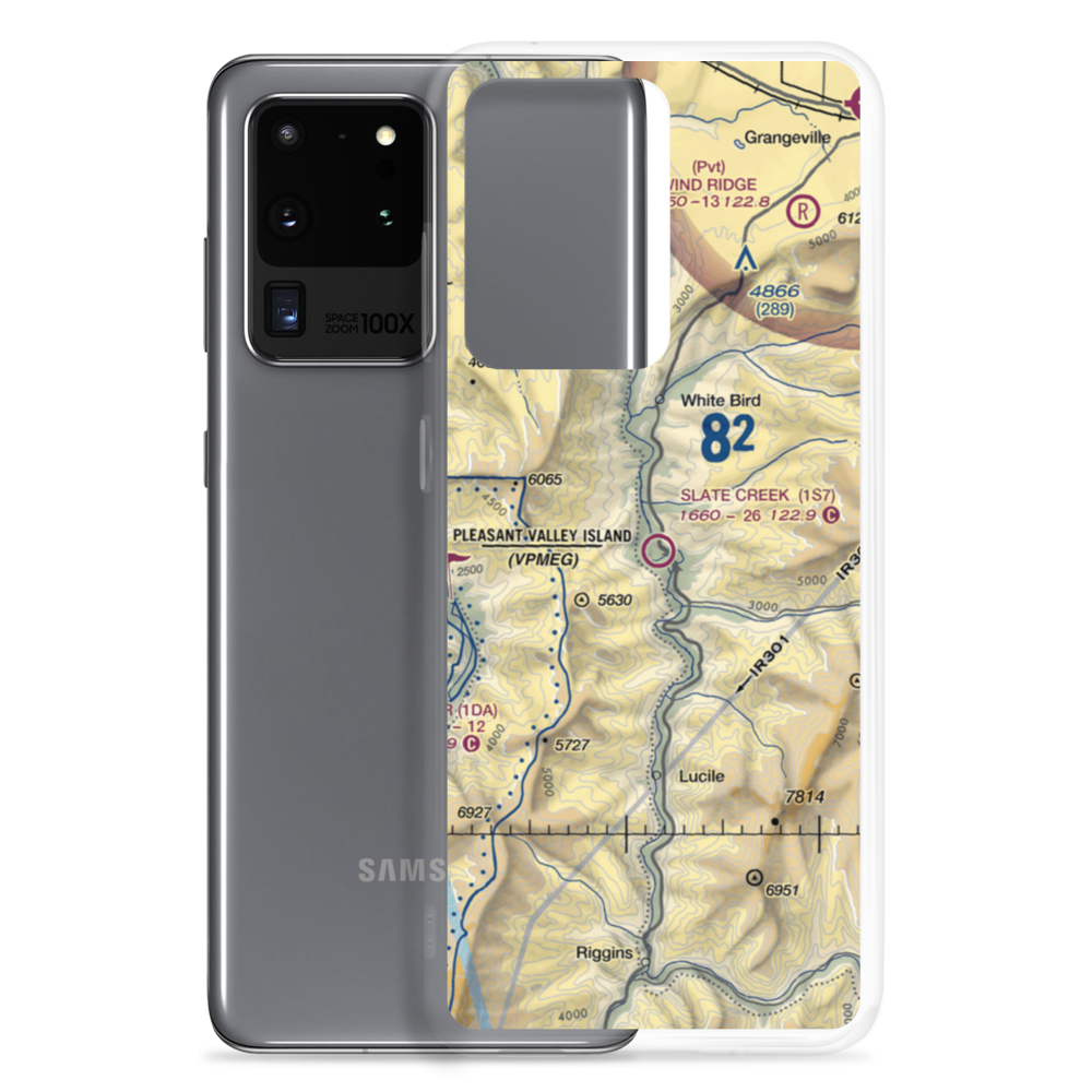 Slate Creek Airport (1S7) VFR Sectional Samsung Case Samsung Galaxy S20 Ultra model shown