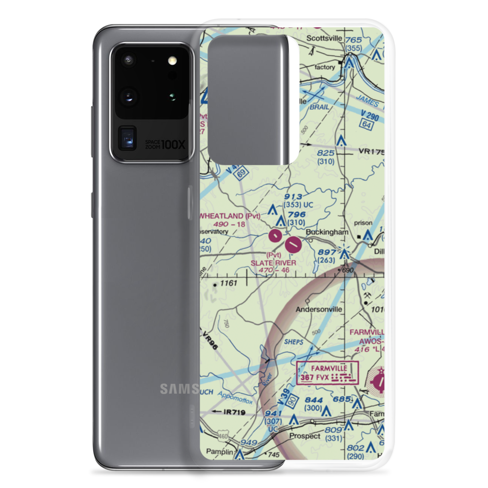 Slate River Ranch Airport (8VA1) VFR Sectional Samsung Case Samsung Galaxy S20 Ultra model shown