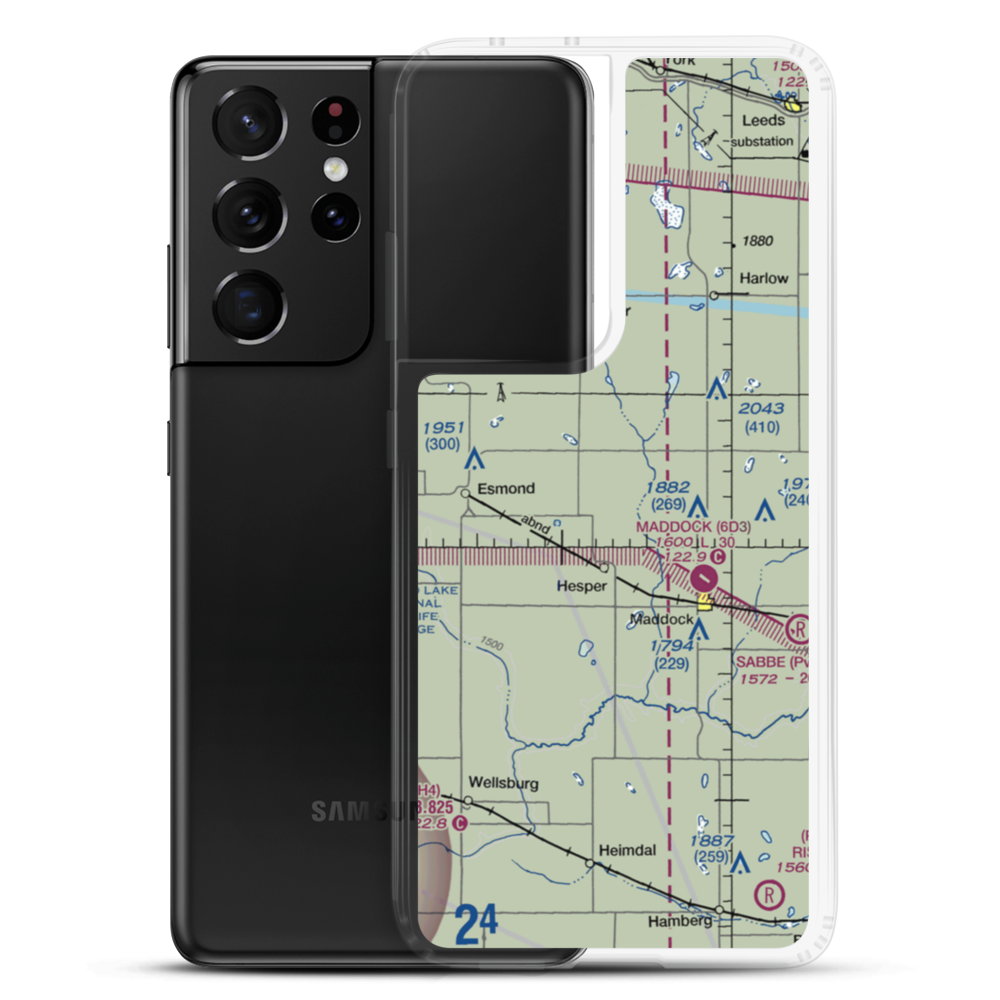 Slater Farm Airport (2NA7) VFR Sectional Samsung Case Samsung Galaxy S21 Ultra model shown