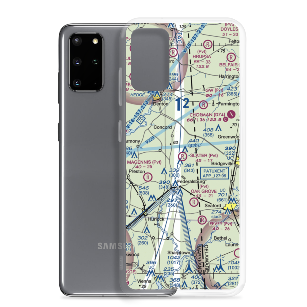 Slater Field (00MD) VFR Sectional Samsung Case Samsung Galaxy S20 Plus model shown