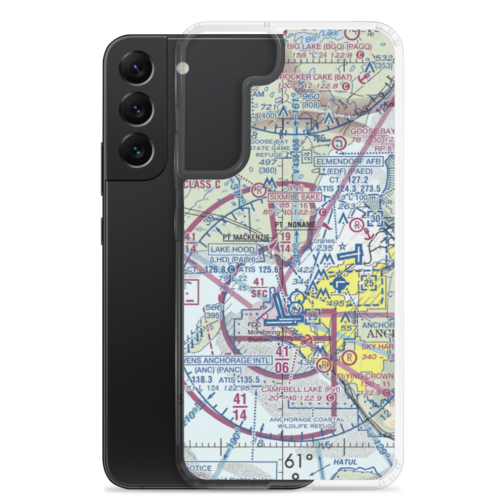 Sleepers Strip (6AK2) VFR Sectional Samsung Case Samsung Galaxy S22 Plus model shown