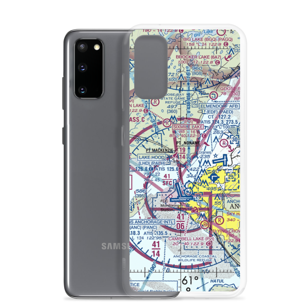 Sleepers Strip (6AK2) VFR Sectional Samsung Case Samsung Galaxy S20 model shown