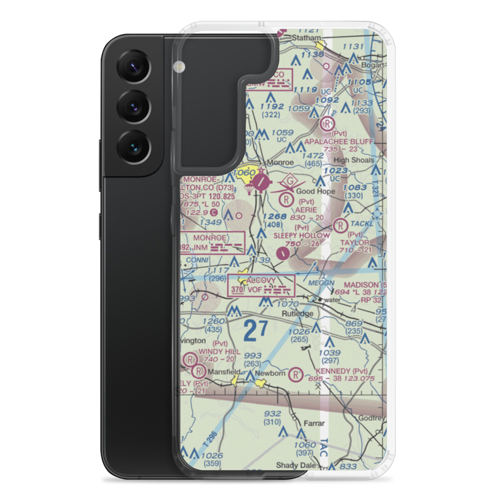 Sleepy Hollow Airport (18GA) VFR Sectional Samsung Case Samsung Galaxy S22 Plus model shown