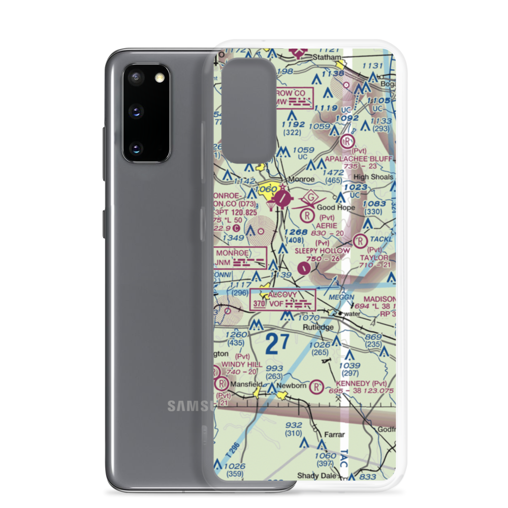 Sleepy Hollow Airport (18GA) VFR Sectional Samsung Case Samsung Galaxy S20 model shown