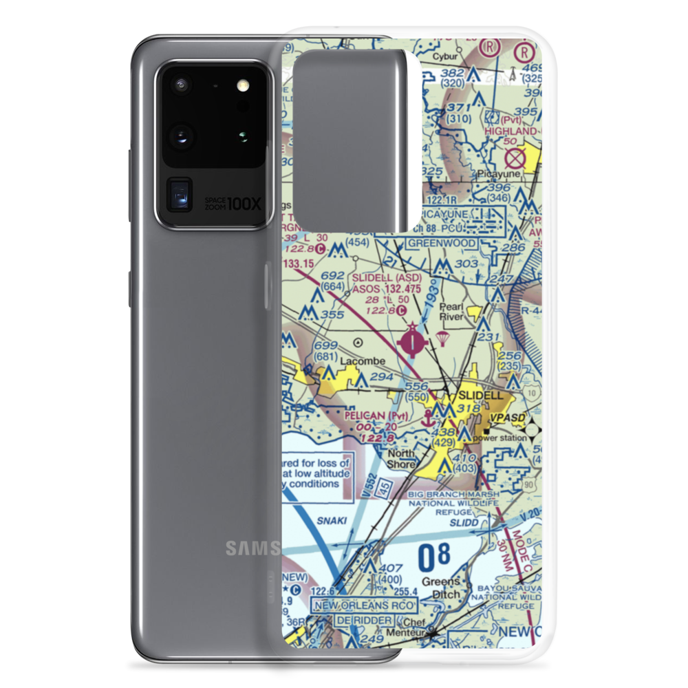 Slidell Airport (ASD) VFR Sectional Samsung Case Samsung Galaxy S20 Ultra model shown