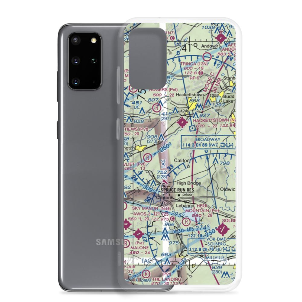 Sliker Strip (NJ16) VFR Sectional Samsung Case Samsung Galaxy S20 Plus model shown