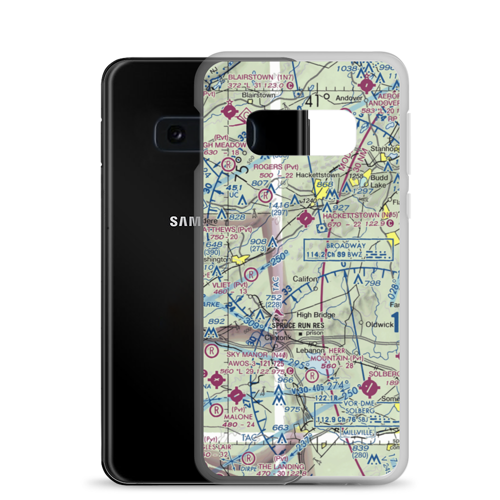 Sliker Strip (NJ16) VFR Sectional Samsung Case Samsung Galaxy S10e model shown