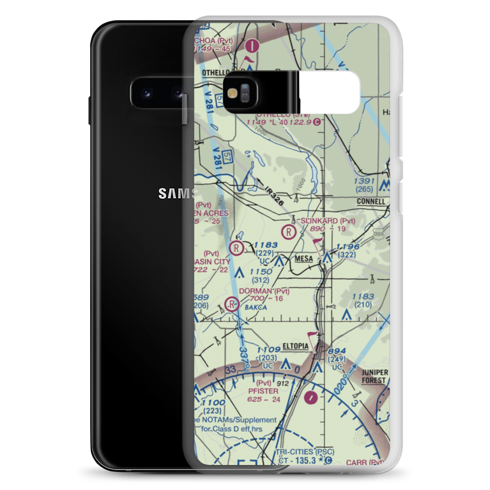Slinkard Airfield (WN31) VFR Sectional Samsung Case Samsung Galaxy S10+ model shown
