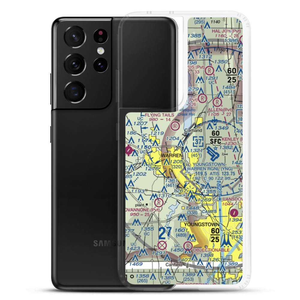 Sloas Airport (80OH) VFR Sectional Samsung Case Samsung Galaxy S21 Ultra model shown