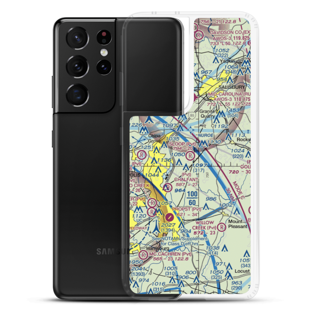 Sloop Airport (41NC) VFR Sectional Samsung Case Samsung Galaxy S21 Ultra model shown