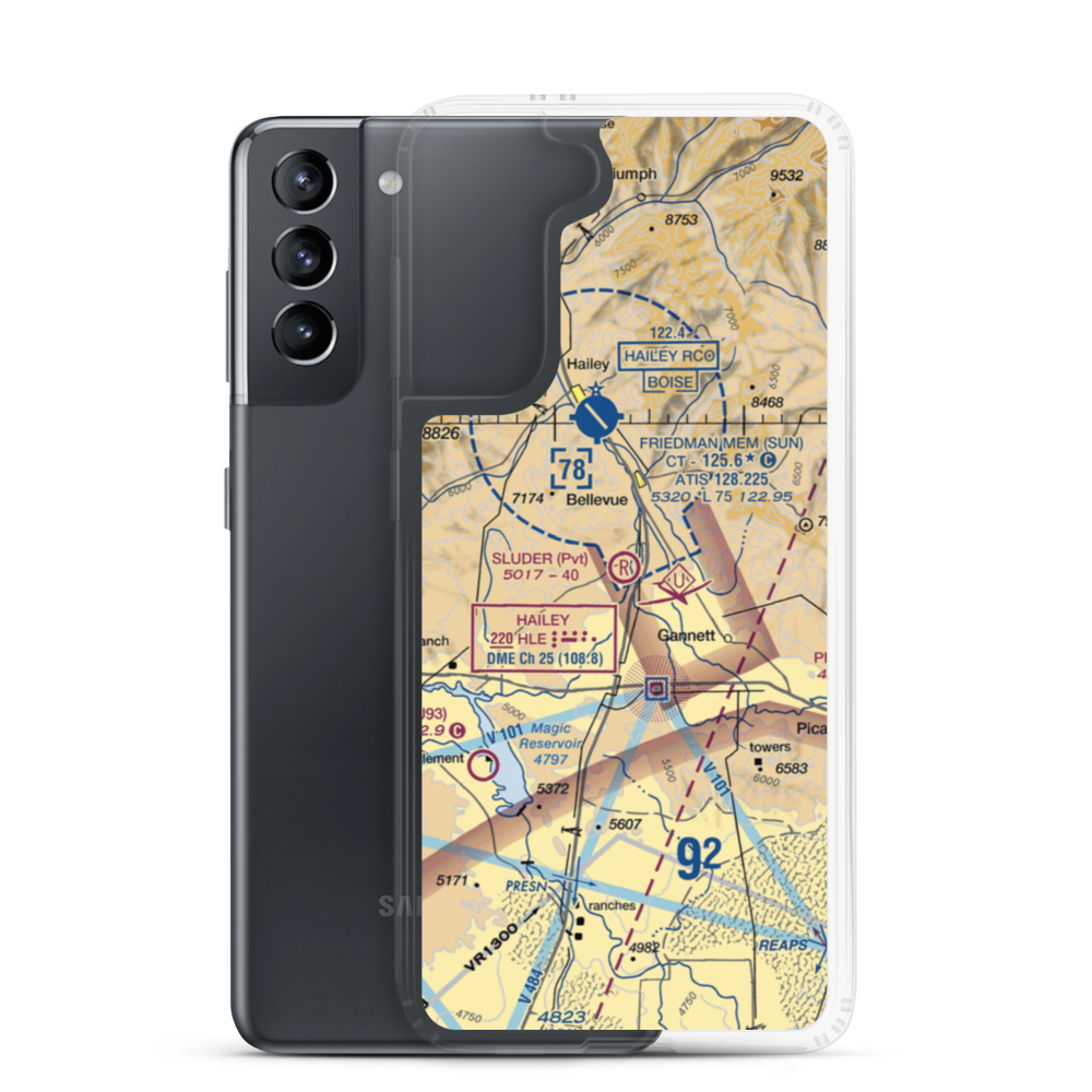 Sluder Airstrip (ID16) VFR Sectional Samsung Case Samsung Galaxy S21 model shown