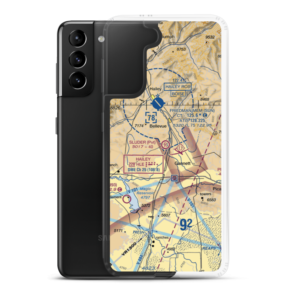 Sluder Airstrip (ID16) VFR Sectional Samsung Case Samsung Galaxy S21 Plus model shown