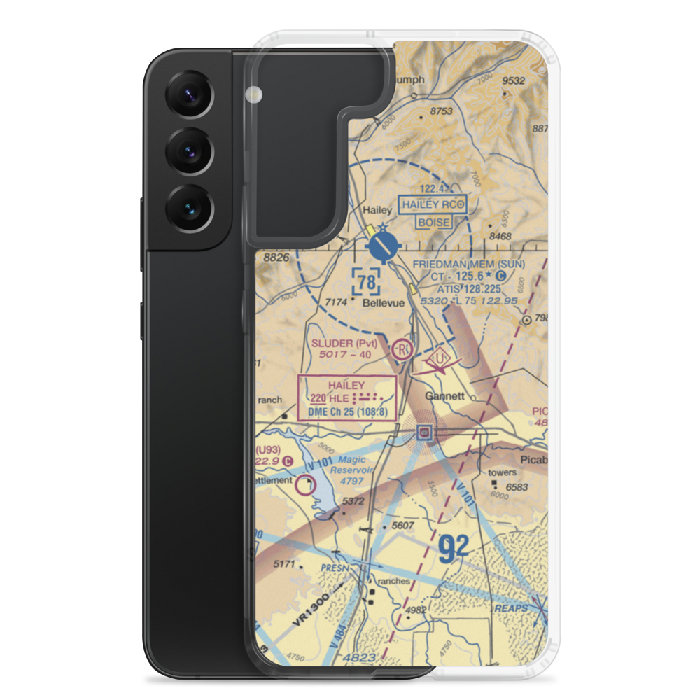 Sluder Airstrip (ID16) VFR Sectional Samsung Case Samsung Galaxy S22 Plus model shown