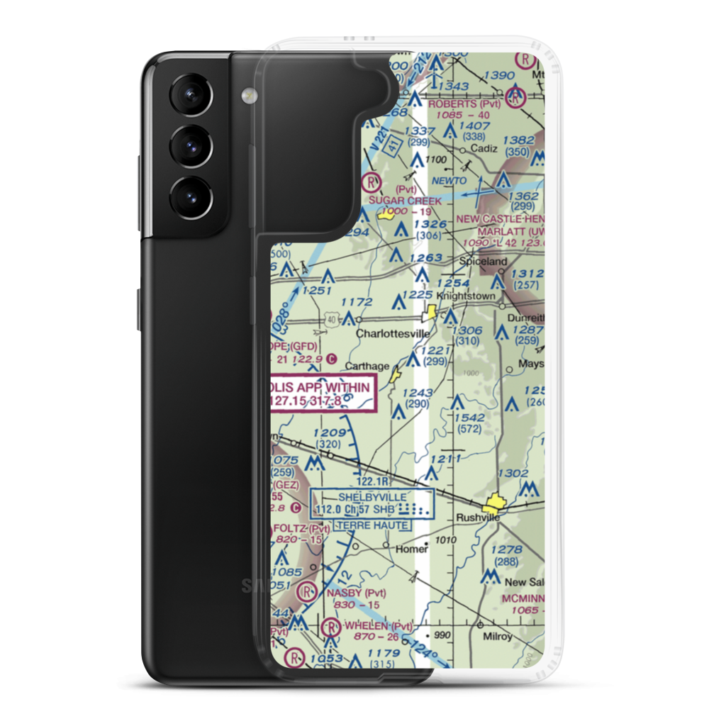 Small Field (IN81) VFR Sectional Samsung Case Samsung Galaxy S21 Plus model shown